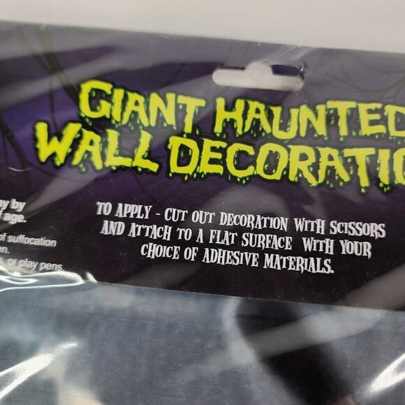 Lot of 3 Spirit Halloween Wall Decor Light Up Lace Panel Morgue Giant Haunted - Picture 12 of 14